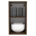 Ver imagem 3 de Armário Aéreo Madesa Lux 35 cm 1 Porta Rustic e Preto