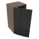 Ver imagem 2 de Armário Aéreo Madesa Lux 35 cm 1 Porta Rustic e Preto