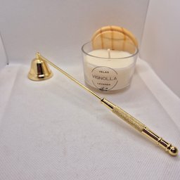 Abafador Apagador de de Pavio de Vela e Vela Aromática 90gr:rosa - 4