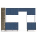 Ver imagem 2 de Cozinha Completa Modulada 320cm com Tampo e Cristaleira 5 Peças Pérola Yescasa
