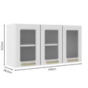 Ver imagem 3 de Cozinha Completa Aço C/ Tampo Mdp Branco Colors Bertolini