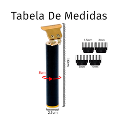 Máquina Profissional De Barbear Cortar Cabelo Black Shaver - 3 Máquina Profissional De Barbear Cortar Cabelo Black Shaver - 3