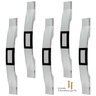 5 Puxador Armário Aço Móveis Colormaq Itatiaia Encaixe 130mm - 2