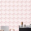 Ver imagem 1 de Papel de Parede Adesivo Casual 006 Coração 4.80x0.58m