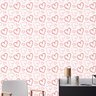 Papel de Parede Adesivo Casual 006 Coração 4.80x0.58m - 1