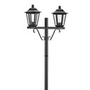 Ver imagem 2 de Poste para Jardim Preto Alumínio 1,61m Bivolt 2 Lâmpadas E27 Grega Colonial