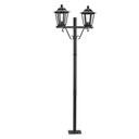 Ver imagem 1 de Poste para Jardim Preto Alumínio 1,61m Bivolt 2 Lâmpadas E27 Grega Colonial