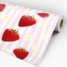 Papel de Parede Adesivo Casual 009 Morango 4.20x0.58m - 3