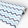Papel de Parede Adesivo Chevron 008 Azul 4.20x0.58m - 3