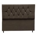 Ver imagem 1 de Cabeceira Cama Box Estofada Queen 195cm Geovana Suede Marrom