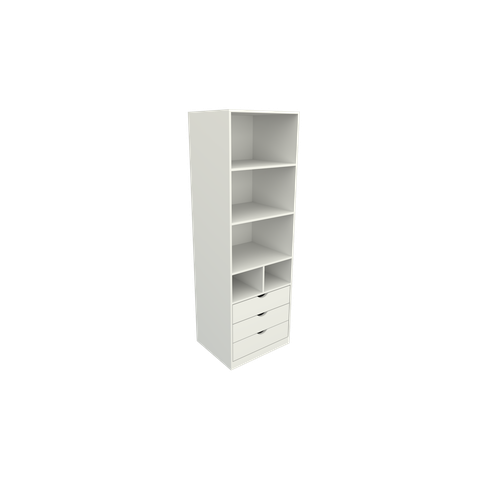 Armário Colmeia Mirela M38 100% Mdf (closet Lojas Expositor) Vetorial Móveis Branco
