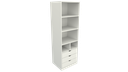Ver imagem 1 de Armário Colmeia Mirela M38 100% Mdf (closet Lojas Expositor) Vetorial Móveis Branco