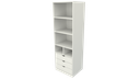 Ver imagem 3 de Armário Colmeia Mirela M38 100% Mdf (closet Lojas Expositor) Vetorial Móveis Branco