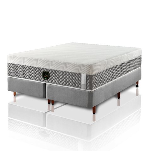Colchão Solteirão Latex Foam de Látex Híbrido Médio - Solteiro King 96x203cm - Box