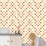 Papel de Parede Adesivo Poá 005 Rosa e Amarelo 4.20x0.58m - 1