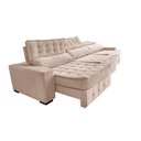 Ver imagem 7 de Sofá Retrátil e Reclinável 4,15m Cama inBox Big Puffer com SoftGel D40 Velupluma Bege