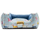 Ver imagem 1 de Cama para Cachorro Quadrada Impermeavel Luppet Azul Pets - G
