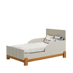 Quarto de Bebê Lótus com Guarda-roupa 4 Portas, Cômoda com Porta e Berço Minicama Areia/savana Relle - 5