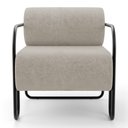 Ver imagem 6 de Kit 02 Poltronas Decorativas Orgânica Living Miska Bouclê Bege - Abmaza