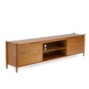 Ver imagem 2 de Rack para TV até 75 Polegadas 220cm Madeira Maciça Baru CabeCasa MadeiraOriginals Madeiraoriginal Marrom/Cacau