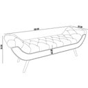 Ver imagem 7 de Kit Cabeceira Cama Box Casal 160cm Madrid com Puff Recamier Santorini Veludo Cinza