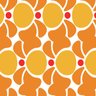 Papel de Parede Adesivo Floral 040 Laranja 3.60x0.58m - 2