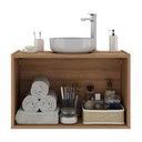 Ver imagem 4 de Gabinete de Banheiro 62,5cm Suspenso 2 Portas Multimóveis Mp5044 Rustic