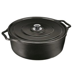 Panela Caçarola de Ferro Fundido de 8,5 Litros Redonda - 1