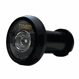 Visor Olho Mágico Timmer Curto Preto Fosco 200º Dovale - 1