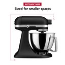 Ver imagem 6 de Kitchenaid Artisan Mini Mixer 3.5qt, 10 Velocidades, Preto