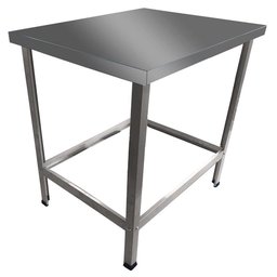 Mesa De Serviço Confeitaria Açougue Padaria 55x55 Slim Tampo Inox - 2