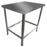 Mesa De Serviço Confeitaria Açougue Padaria 55x55 Slim Tampo Inox - 2