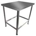 Ver imagem 2 de Mesa De Serviço Confeitaria Açougue Padaria 55x55 Slim Tampo Inox