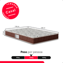 Ver imagem 3 de Colchão Casal D33 One Face 17x138x188cm - Marrom - e-Shop Casa
