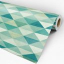 Ver imagem 3 de Papel de Parede Adesivo Geométrico 013 Verde 1.20x0.58m