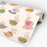 Papel de Parede Adesivo Casual 035 Chá e Café 3.60x0.58m - 3