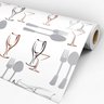 Papel de Parede Adesivo Casual 016 Taças 4.20x0.58m - 3
