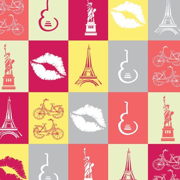 Papel de Parede Adesivo Casual 014 Moda 2.40x0.58m - 2