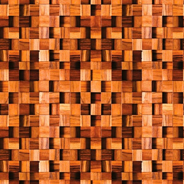 Papel de Parede Adesivo Madeira 017 Mosaico 4.80x0.58m - 2