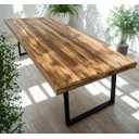 Ver imagem 2 de Pes Retangulares de Mesa Estilo Industrial 75x60cm Kit c/2un - Dourado