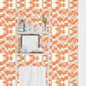 Papel de Parede Adesivo Pastilha 019 Laranja 3.60x0.58m - 1