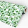 Papel de Parede Adesivo Pastilha 016 Verde 4.80x0.58m - 3