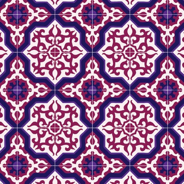Papel de Parede Adesivo Azulejo 037 Português 4.80x0.58m - 2