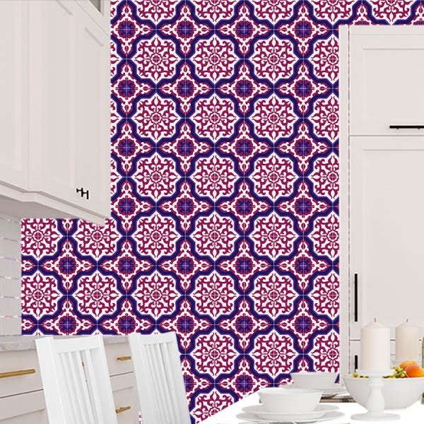 Papel de Parede Adesivo Azulejo 037 Português 4.80x0.58m - 1