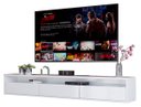 Ver imagem 1 de Rack Suspenso para TV Life 1.36 Branco Acetinado - Móveisaqui