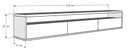 Ver imagem 5 de Rack Suspenso para Tv Life 1.36 Branco Acetinado - Móveisaqui