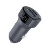 Carregador Veicular Ultra Rápido 36w com Mostrador de Voltagem Geonav Cinza - 4