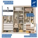 Ver imagem 4 de Guarda-roupa Casal 3 Portas 6 Gavetas Nápoli - Branco