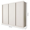 Ver imagem 3 de Guarda-roupa Casal 3 Portas 6 Gavetas Nápoli - Branco