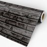 Papel de Parede Adesivo Tijolo 016 Preto 2.40x0.58m - 3